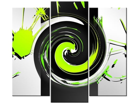Obraz Lemon swirl, 3 elementy, 90x80 cm Oobrazy