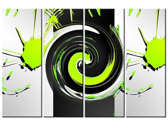 Obraz Lemon swirl, 4 elementy, 120x80 cm Oobrazy