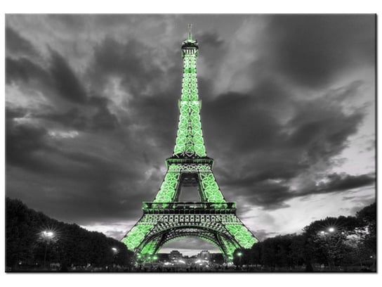 Obraz Limonkowa wieża Eiffla, 100x70 cm Oobrazy