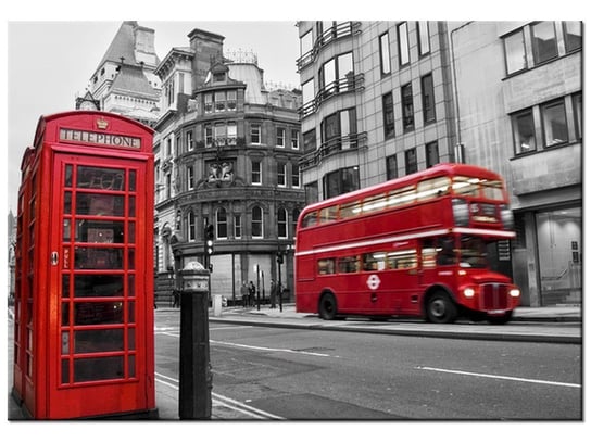 Obraz, Londyn Budka Telefon UK, 100x70 cm Oobrazy