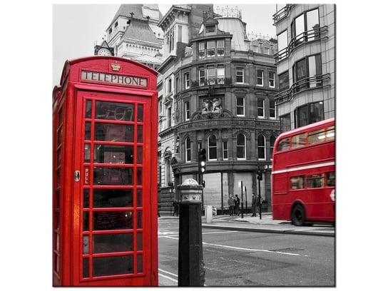 Obraz, Londyn Budka Telefon UK, 30x30 cm Oobrazy