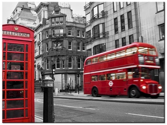 Obraz, Londyn Budka Telefon UK, 40x30 cm Oobrazy