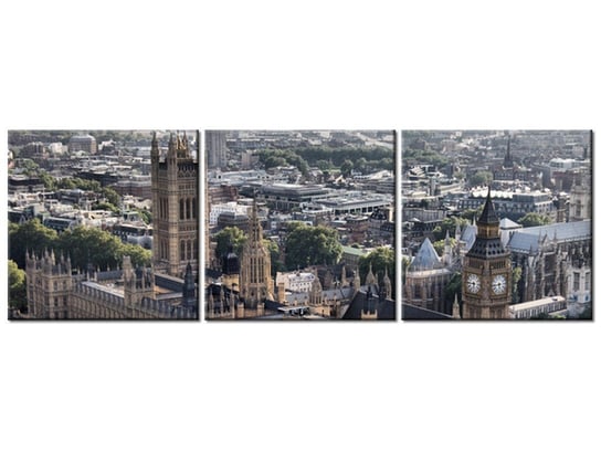Obraz Londyn Pałac Westminsterski, 3 elementy, 120x40 cm Oobrazy