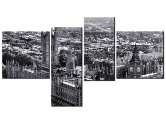 Obraz Londyn z lotu ptaka, 4 elementy, 100x55 cm Oobrazy