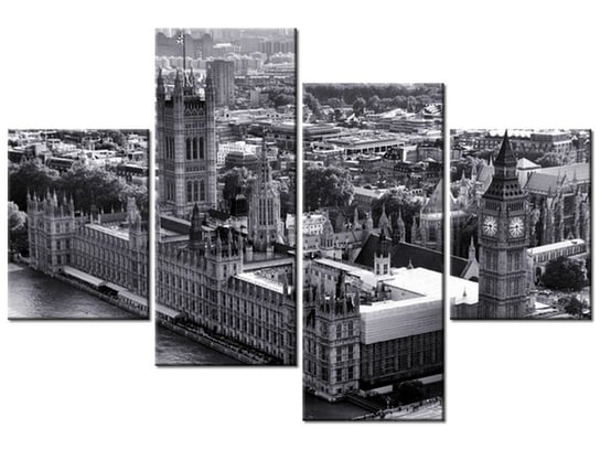 Obraz Londyn z lotu ptaka, 4 elementy, 120x80 cm Oobrazy