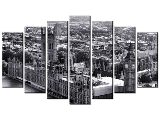 Obraz Londyn z lotu ptaka, 7 elementów, 140x80 cm Oobrazy