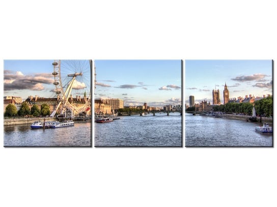 Obraz Londyńskie oko, 3 elementy, 150x50 cm Oobrazy