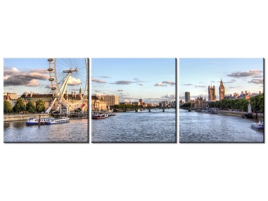 Obraz Londyńskie oko, 3 elementy, 90x30 cm Oobrazy