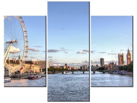 Obraz Londyńskie oko, 3 elementy, 90x70 cm Oobrazy