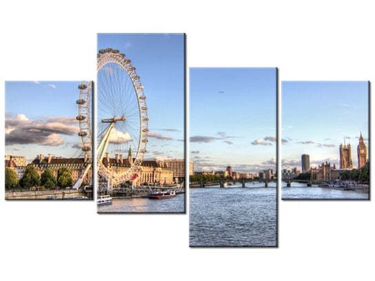 Obraz Londyńskie oko, 4 elementy, 120x70 cm Oobrazy