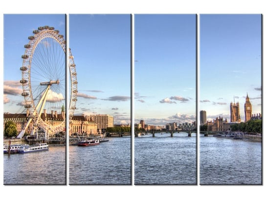 Obraz Londyńskie oko, 4 elementy, 120x80 cm Oobrazy