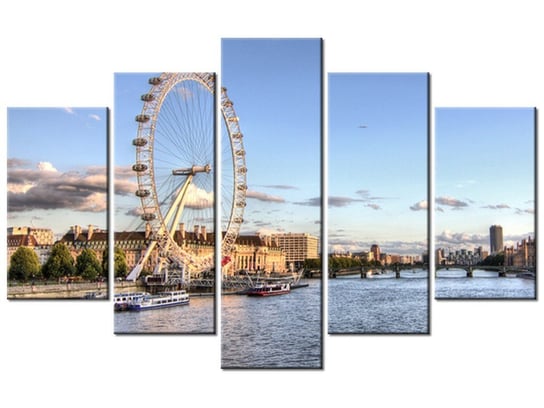 Obraz Londyńskie oko, 5 elementów, 100x63 cm Oobrazy