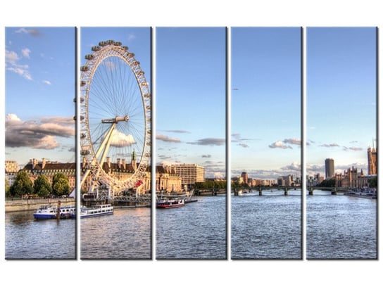 Obraz Londyńskie oko, 5 elementów, 100x63 cm Oobrazy