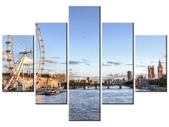 Obraz Londyńskie oko, 5 elementów, 100x70 cm Oobrazy