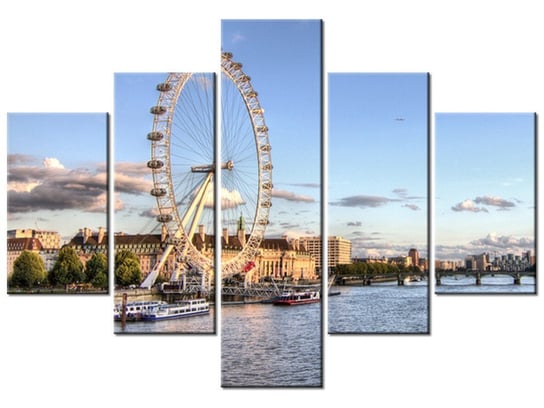 Obraz Londyńskie oko, 5 elementów, 100x70 cm Oobrazy