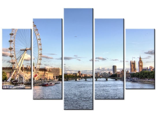 Obraz Londyńskie oko, 5 elementów, 150x100 cm Oobrazy
