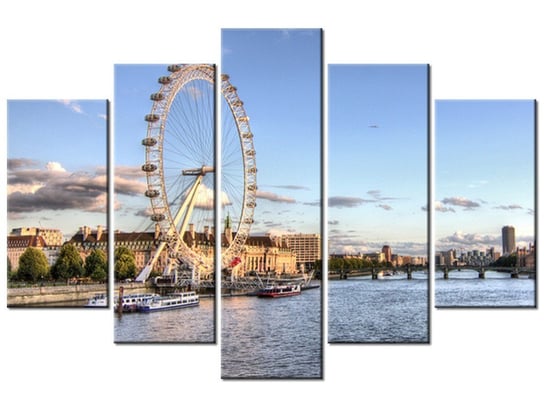 Obraz Londyńskie oko, 5 elementów, 150x100 cm Oobrazy