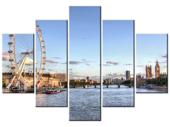 Obraz Londyńskie oko, 5 elementów, 150x105 cm Oobrazy