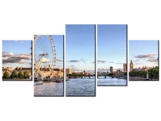 Obraz Londyńskie oko, 5 elementów, 150x70 cm Oobrazy