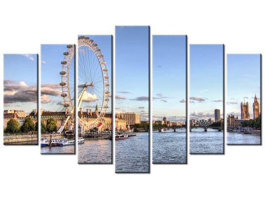 Obraz Londyńskie oko, 7 elementów, 140x80 cm Oobrazy