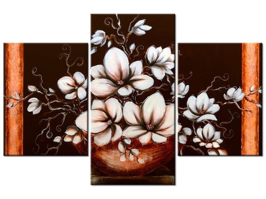 Obraz, Magnolia III Waza, 3 elementy, 90x60 cm Oobrazy