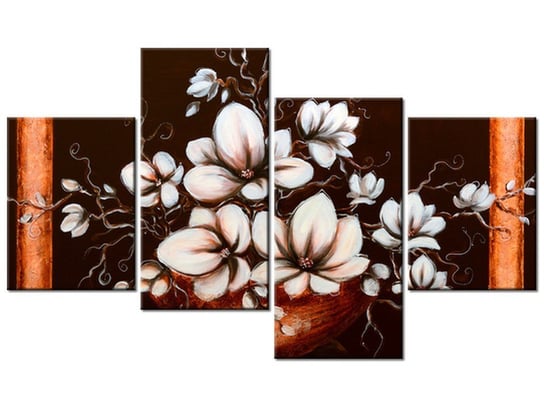 Obraz, Magnolia III Waza, 4 elementy, 120x70 cm Oobrazy