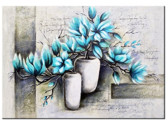Obraz Magnolie w niebieskich kolorach, 100x70 cm Oobrazy