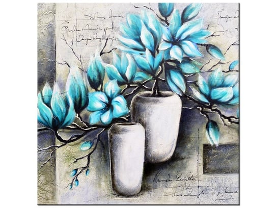 Obraz Magnolie w niebieskich kolorach, 30x30 cm Oobrazy