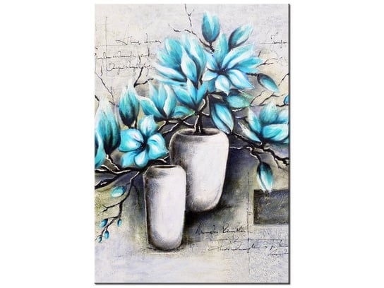 Obraz Magnolie w niebieskich kolorach, 70x100 cm Oobrazy