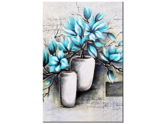 Obraz Magnolie w niebieskich kolorach, 80x120 cm Oobrazy