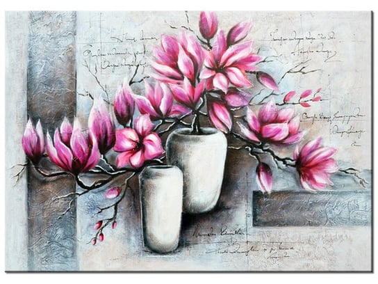 Obraz Magnolie w wazonach, 70x50 cm Oobrazy