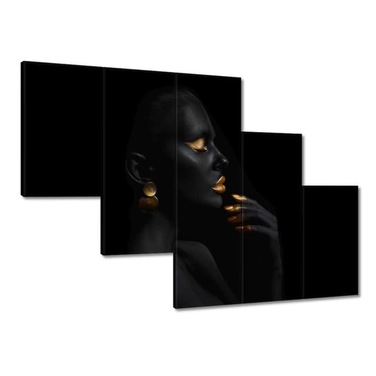 Obraz Makijaż na bogato Złoto, 150x105cm ZeSmakiem
