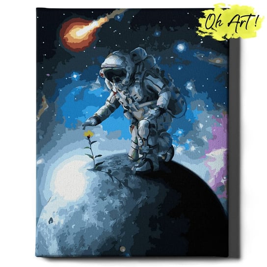 Obraz Malowanie Po Numerach 40X50 Cm / Astronauta Na Planecie / Oh Art Oh Art!