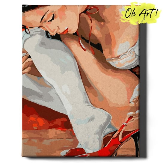 Obraz Malowanie Po Numerach 40X50 cm / Czerwone Sandały / Oh Art! Oh Art!
