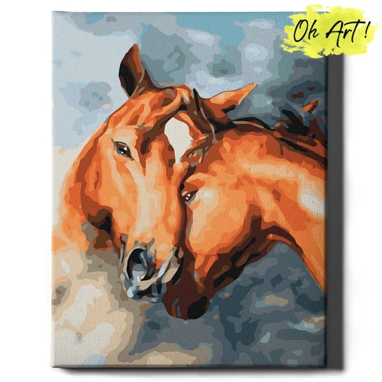 Obraz Malowanie Po Numerach 40X50 cm / Czułość Konia / Oh Art! Oh Art!