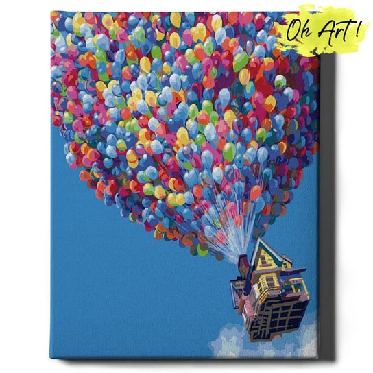 Obraz Malowanie Po Numerach 40X50 Cm / Domek Z Balonami / Oh Art Oh Art!