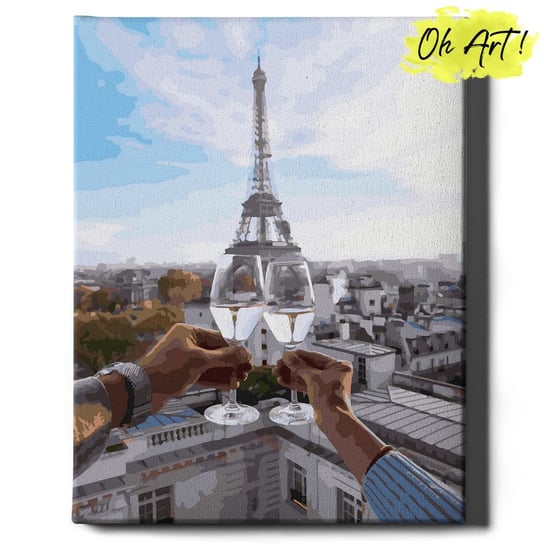 Obraz Malowanie Po Numerach 40X50 Cm / Dwoje W Paryżu / Oh Art! Oh Art!