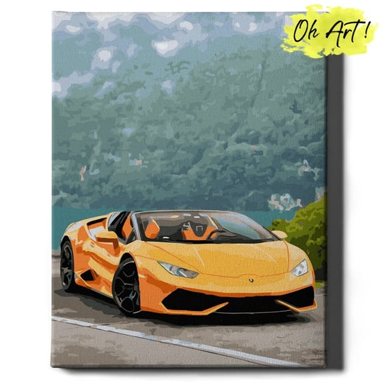 Obraz Malowanie Po Numerach 40X50 Cm / Jasny Lamborghini / Oh Art! Oh Art!