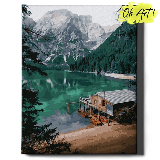 Obraz Malowanie Po Numerach 40X50 Cm / Jezioro Szmaragdowe / Oh Art! Oh Art!