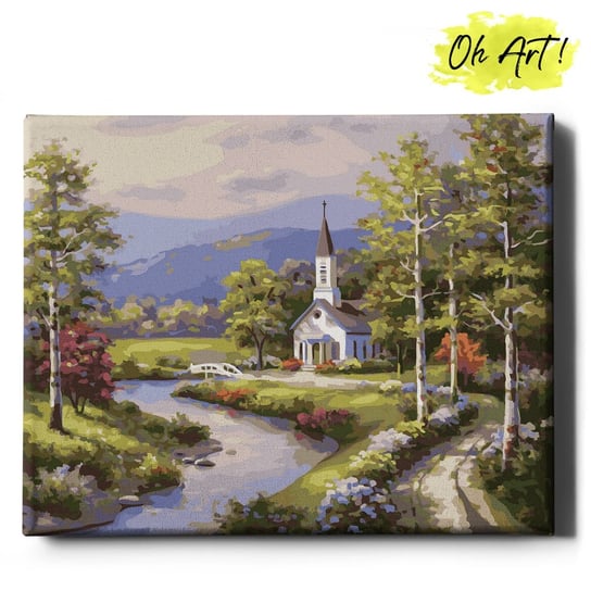 Obraz Malowanie Po Numerach 40X50 cm / Mały Kościół / Oh Art! Oh Art!