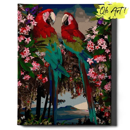 Obraz Malowanie Po Numerach 40X50 Cm / Papugi Ara / Oh Art! Oh Art!