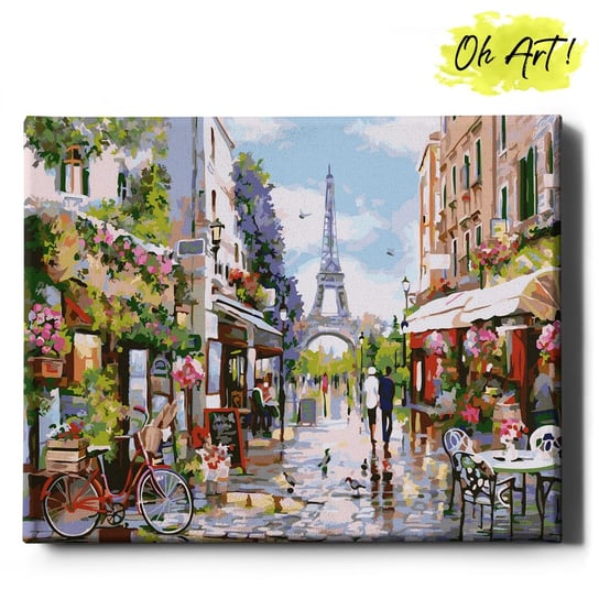 Obraz Malowanie Po Numerach 40X50 Cm / Uliczki W Paryżu / Oh Art Oh Art!