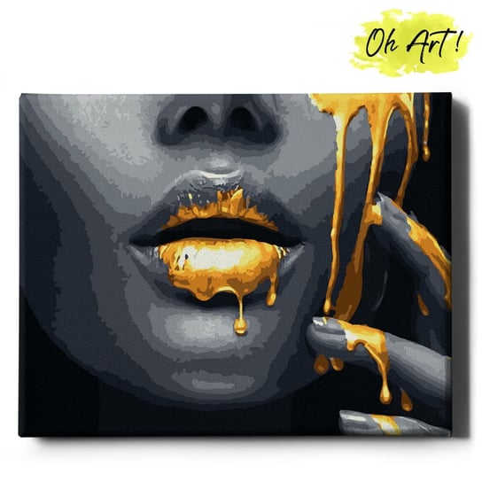 Obraz Malowanie Po Numerach 40X50 Cm / Złoty Makijaż / Oh Art Oh Art!