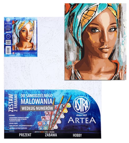 Obraz malowanie po numerach 40x50cm Afrykańska kobieta Astra Astra