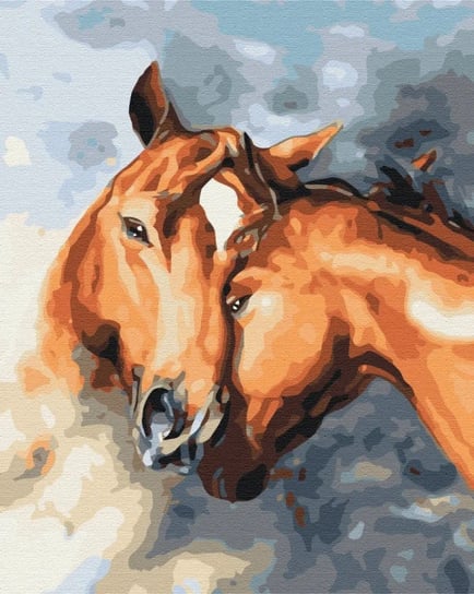 Obraz Malowanie po numerach - Czułe konie Symag