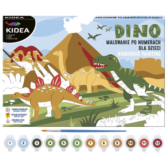 Obraz Malowanie Po Numerach Dinozaury Kidea KIDEA