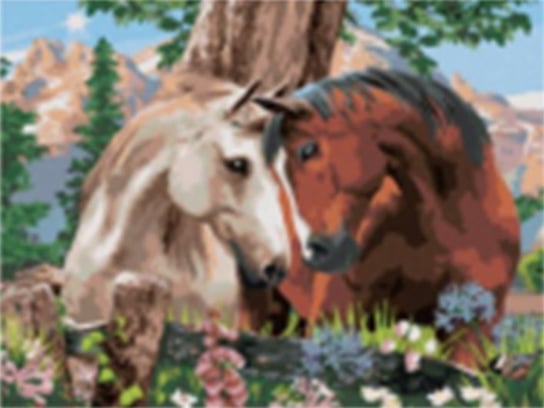 Obraz Malowanie po numerach, Konie pod drzewem Norimpex