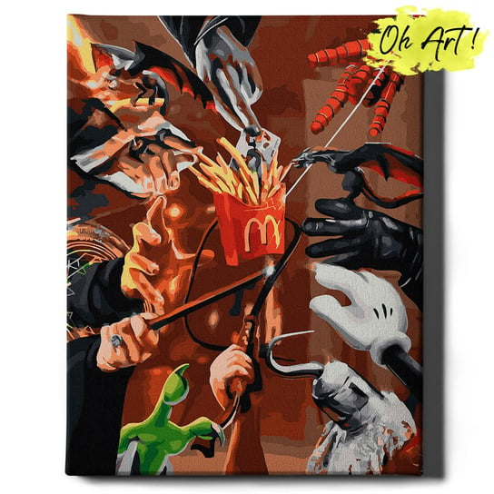 Obraz Malowanie po numerach NA RAMIE, 40x50, Każdy kocha McDonald's | Oh Art! Oh Art!