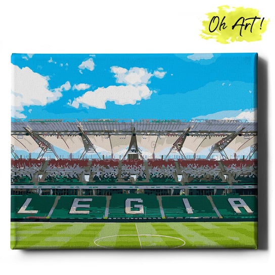 Obraz Malowanie po numerach NA RAMIE, 40x50, Kibice piłki nożnej | Oh Art! Oh Art!