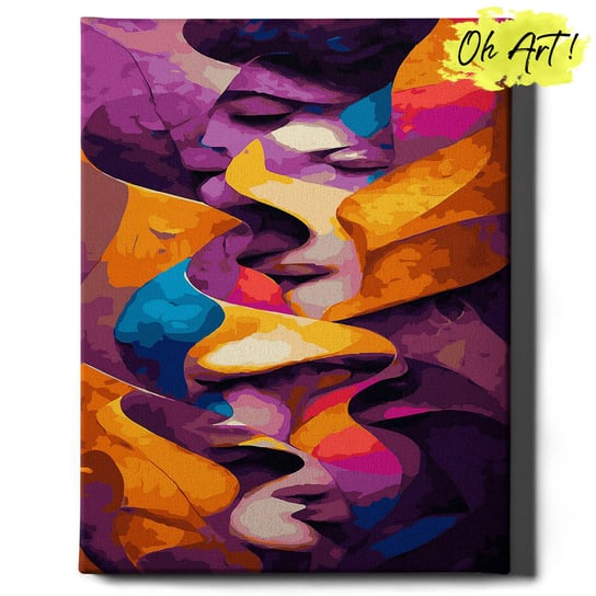 Obraz Malowanie po numerach NA RAMIE, 40x50, Kolorowy smutek | Oh Art! Oh Art!